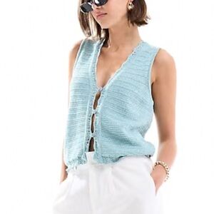 ASOS Blue Knit Vest